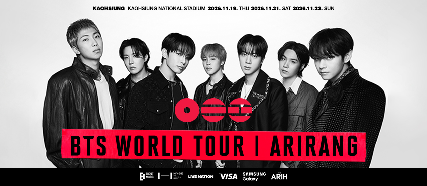 BTS WORLD TOUR ’ARIRANG’ IN KAOHSIUNG